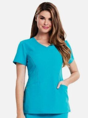 2X Women's Careisma Medical Scrub Top DTLZ